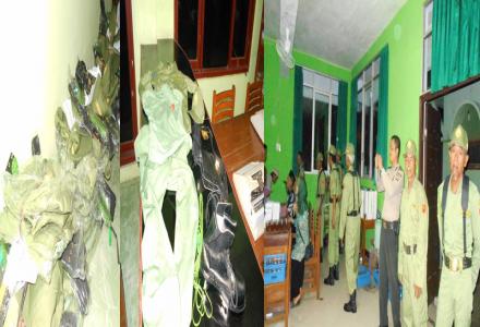 PEMBAGIAN SERAGAM LINMAS ANGGARAN 2015
